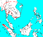 Pinus merkusii range map