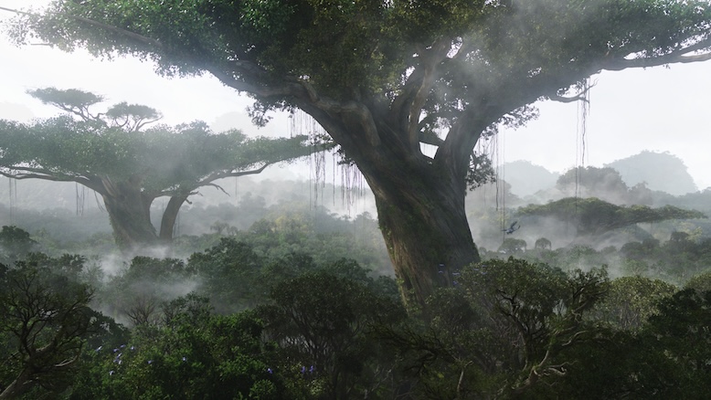 screenshot of the home tree in the film Avatar